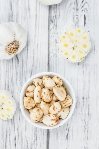 Portion of Preserved Garlic — Stock Image Portion of Preserved Garlic Stock Image