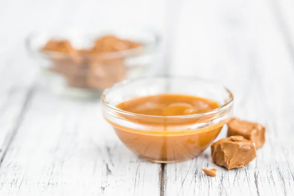 Portion of Caramel Sauce — Stock Photo, Image