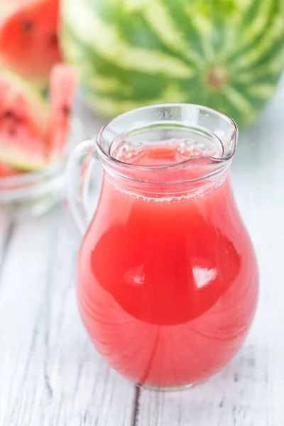 Zelfgemaakte watermeloen Smoothie — Stockfoto