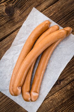 Fresh made German Sausages clipart