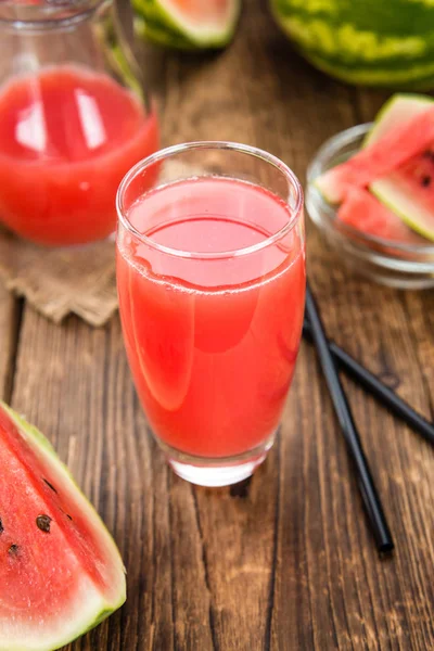 Vaso de batido de sandía —  Fotos de Stock