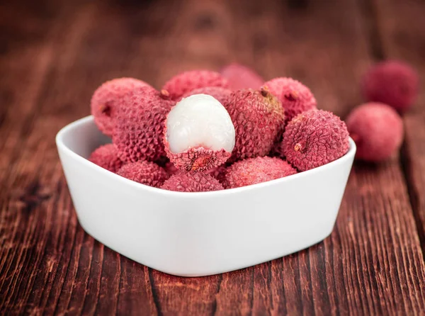 Portion Lichee-Früchte — Stockfoto