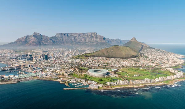 Cape Town med stadion – stockfoto