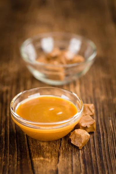 Portion of Caramel Sauce — Stock Photo, Image