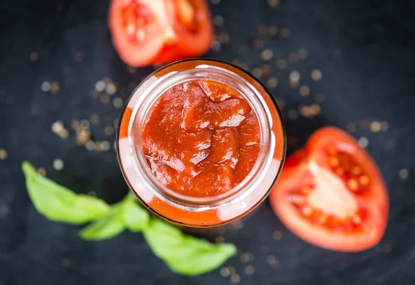 Ketchup di pomodoro (concentrazione selettiva ) — Foto Stock