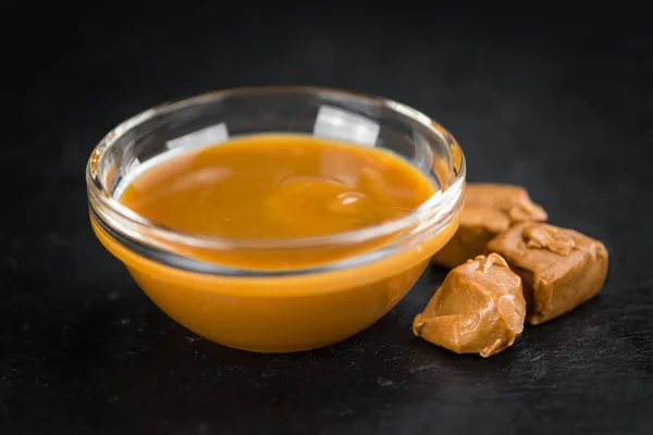 Portion of Caramel Sauce — Stock Photo, Image