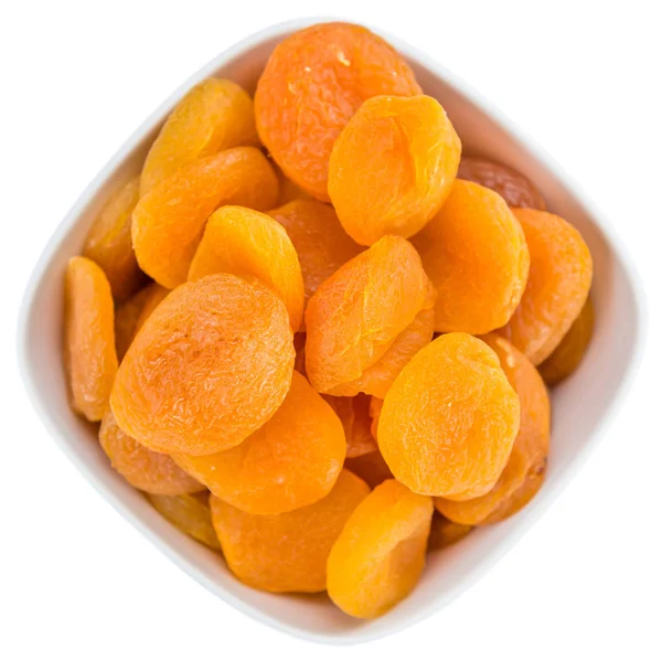 Dried Apricots isolated on white — Stock Photo, Image
