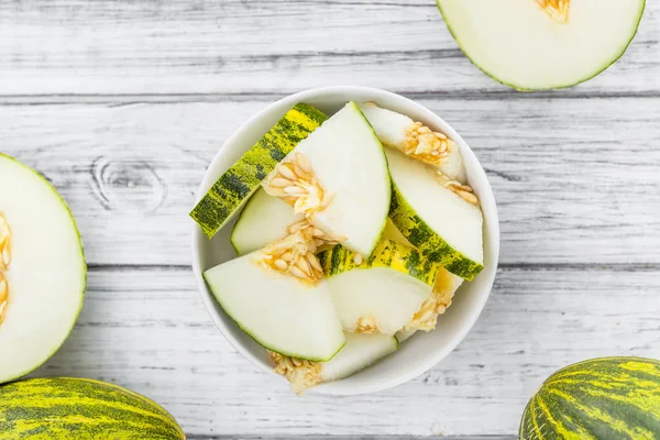 Futuro meloenen op tafel — Stockfoto