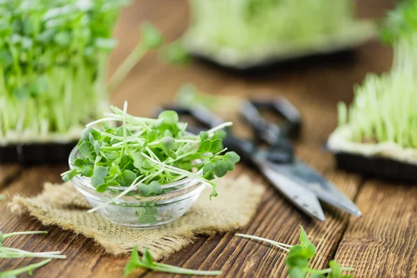 Gedeelte van verse Cress — Stockfoto