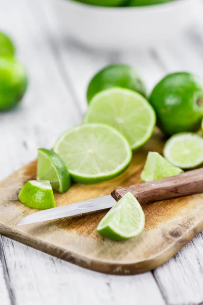 Limas frescas en rodajas — Foto de Stock