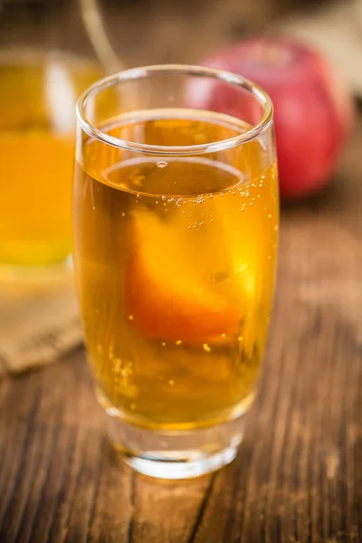 Verre de cidre de pomme — Photo