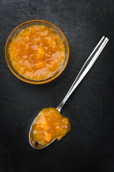 Homemade apricot jam — Stock Photo, Image