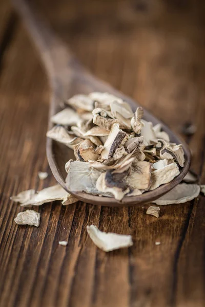 Dried white mushrooms — Stock Photo, Image