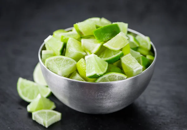 Rodajas de lima fresca — Foto de Stock