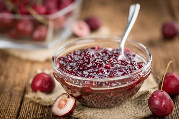 Sweet cherry jam — Stock Photo, Image