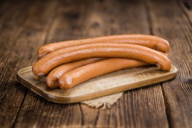 German Sausages on  board clipart