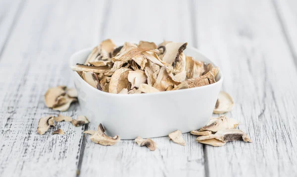 Dried Mushrooms on table — Stock Photo, Image