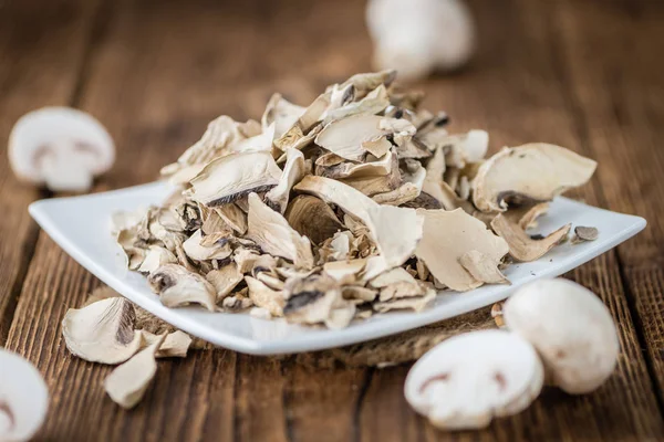 Dried white Mushrooms — Stock Photo, Image