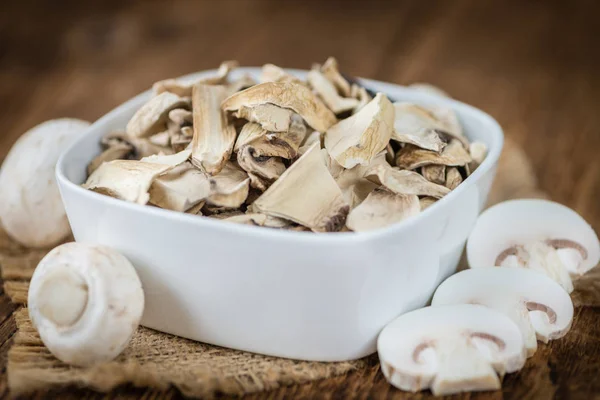 Dried white Mushrooms — Stock Photo, Image
