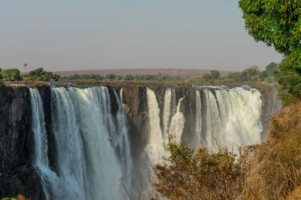 伟大的维多利亚瀑布 （津巴布韦) — 图库照片