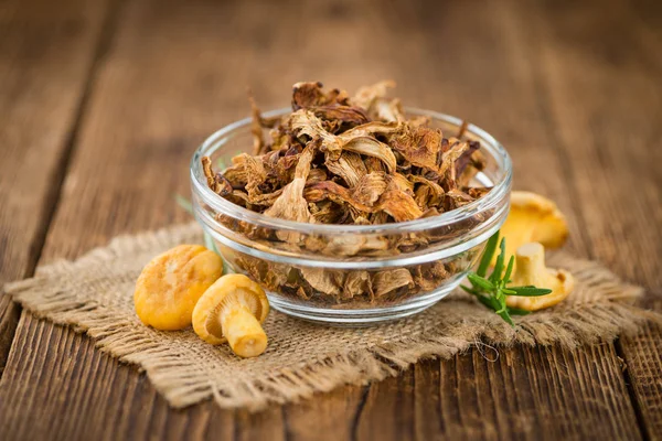 Portion of Dried Chanterelles — Stock Photo, Image