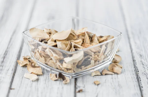 Portion of Dried white Mushrooms — Stock Photo, Image