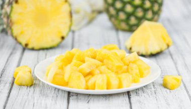 Fresh Sliced Pineapple  clipart
