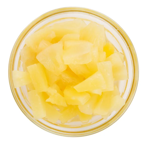 Gedeelte van gehakte ananas — Stockfoto