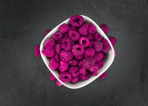 Portion of Dried Raspberries — Stock Photo, Image