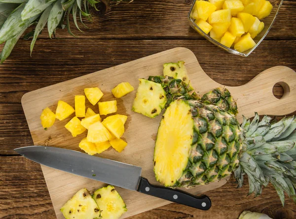 Porzione di ananas tritato — Foto Stock