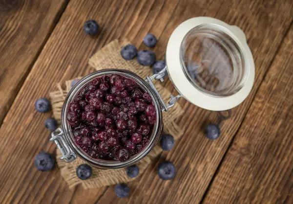 Portion of Preserved Blueberries — Stock Photo, Image