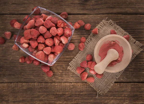 Vers gemaakte Strawberry poeder — Stockfoto