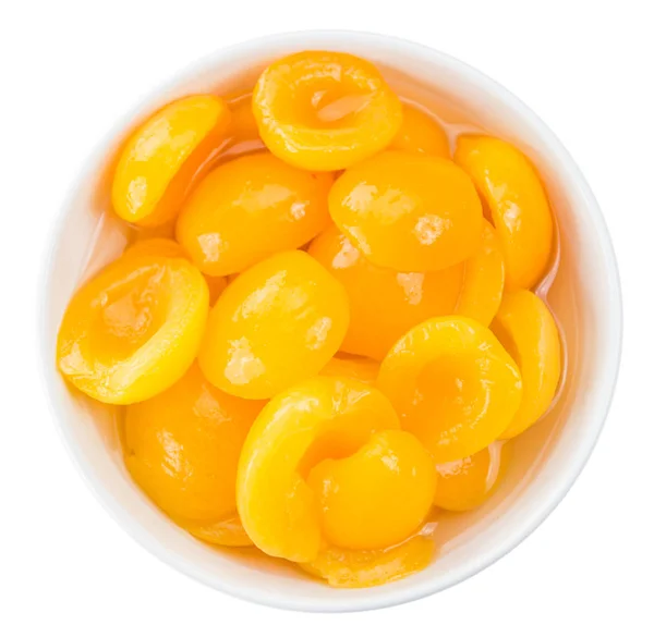 Abricots marinés sur blanc — Photo