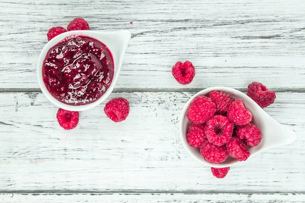 Homemade Raspberry Jam — Stock Photo, Image