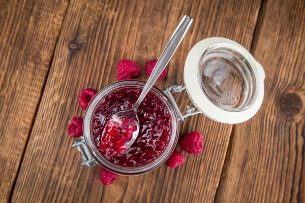 Homemade Raspberry Jam — Stock Photo, Image