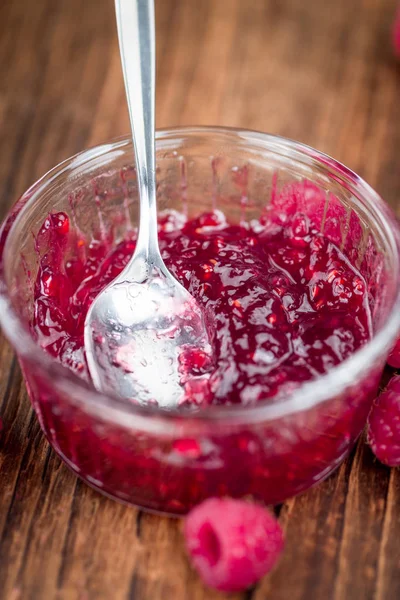 Fresh made Raspberry Jam — Stock Photo, Image