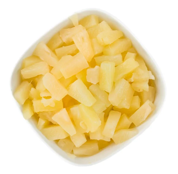 Färsk gjorde hackad ananas — Stockfoto