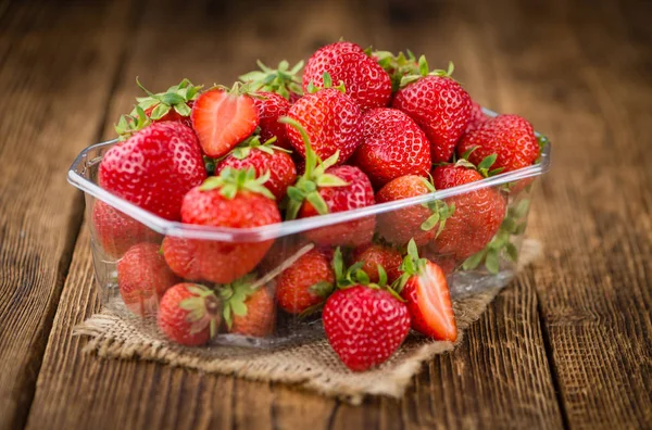 Porción de fresas frescas — Foto de Stock