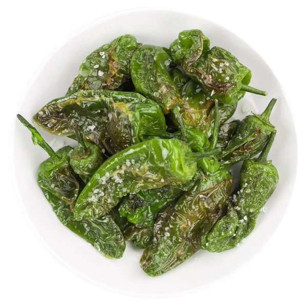 Porción de Pimientos de Padron — Foto de Stock