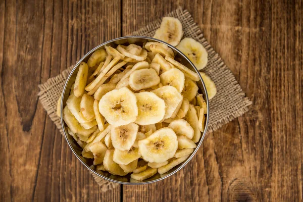 Getrocknete Bananenchips — Stockfoto