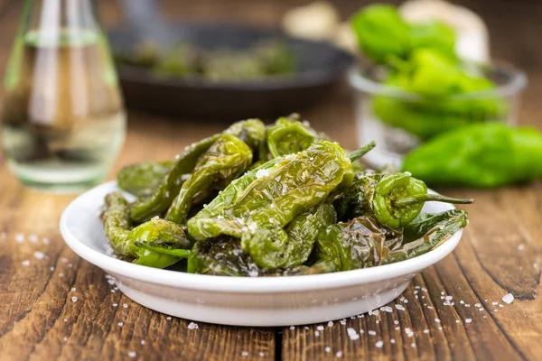Delicious Padron peppers — Stock Photo, Image