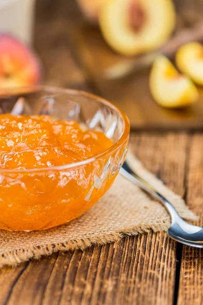 Homemade peach jam — Stock Photo, Image