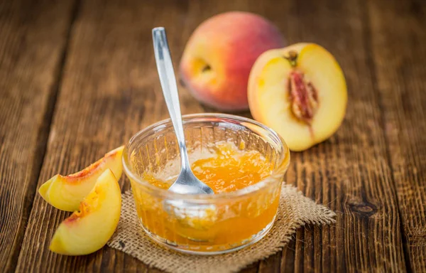 Homemade peach jam — Stock Photo, Image