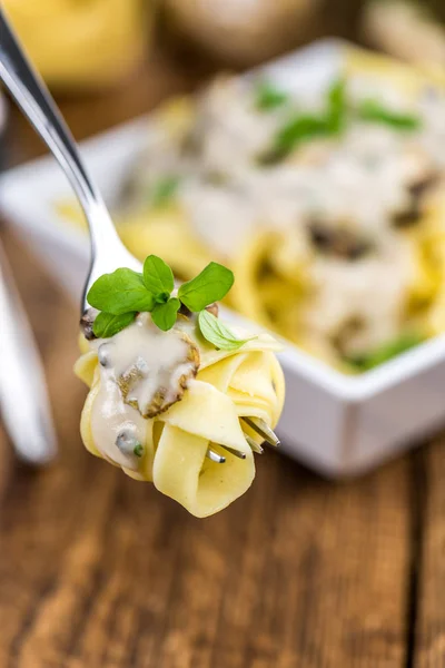 Del av Porcini pasta, selektivt fokus — Stockfoto