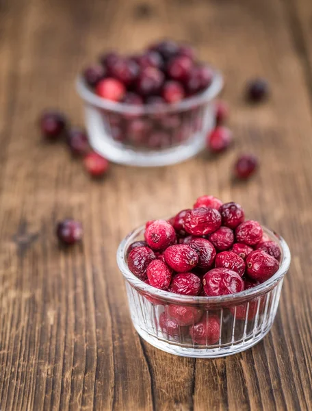 Portion of Dried Cranberries — Stock Photo, Image