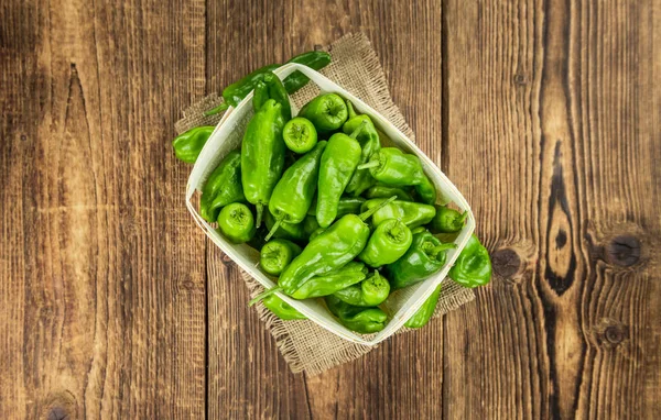 Raw Pimientos close-up — Stock Photo, Image