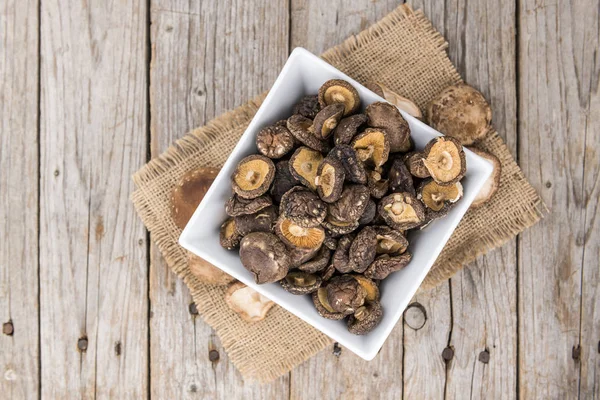 Porción de Shiitake seco — Foto de Stock