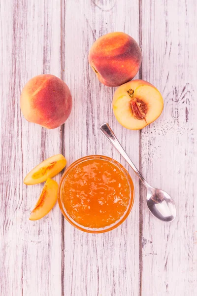 Fresh made Peach Jam — Stock Photo, Image