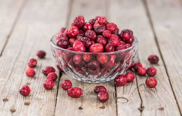 Αποξηραμένα Cranberries επιλεκτική εστίαση — Φωτογραφία Αρχείου