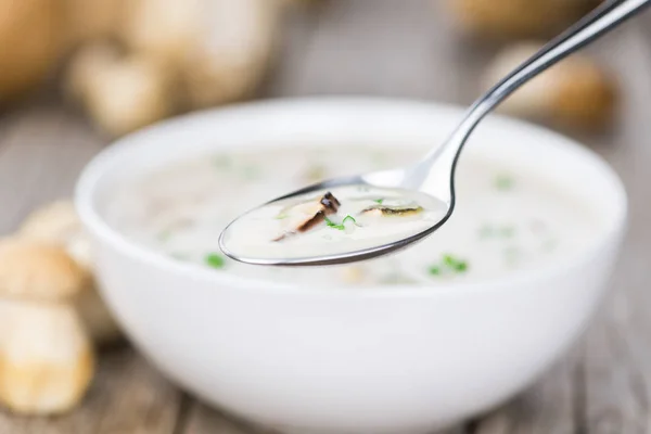 美味しいポルチーニのスープ — ストック写真